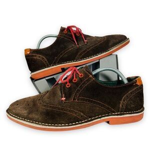 Ted Baker London Jamfro 2 Wingtip Oxfords Brown Suede Men's 10